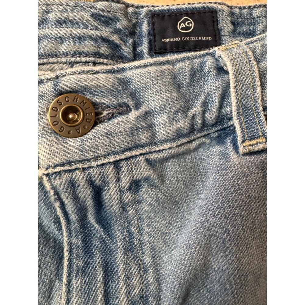 AG Adriano Goldschmied Ex-Boyfriend Slim Jeans 28 Light Wash Cotton - Picture 6 of 7